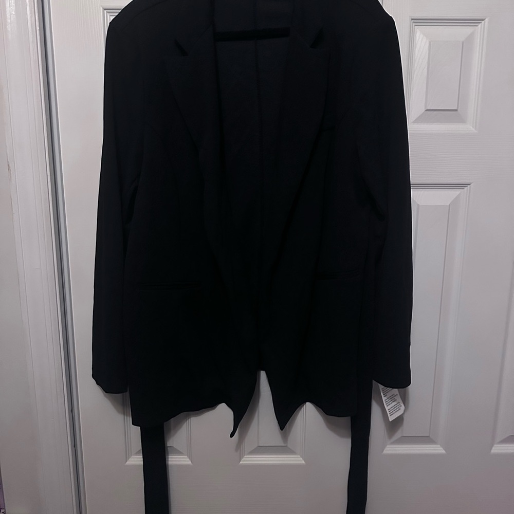ASOS women’s tie waist Black Blazer